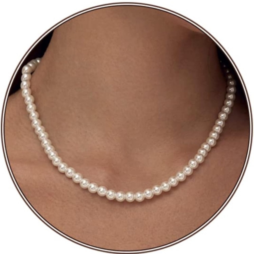 Pear Necklace Wedding Pearl Necklace for Women Bridesmaid Jewelry Gift Women’s
